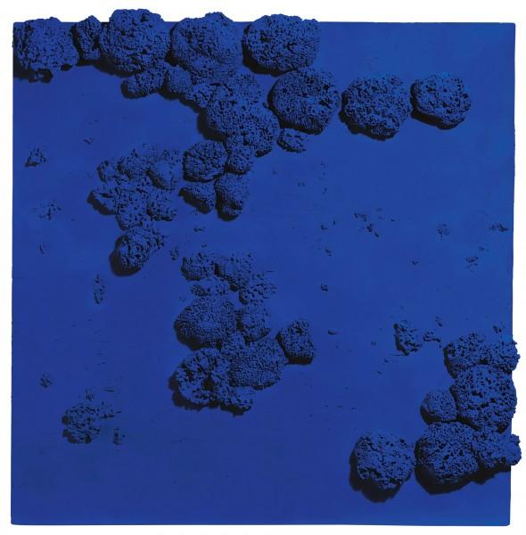 Untitled Blue Sponge Relief