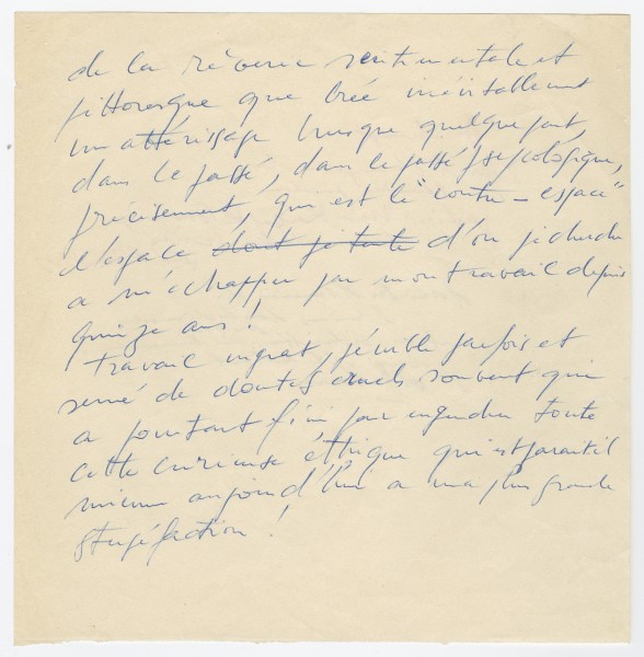 Yves Klein, Yves Klein, Draft for the "Conférence à la Sobonne"